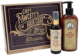 Парфумерія, косметика Набір - Captain Fawcett Hair Care Gift Set (shamp/250ml + treatment/oil/100ml)