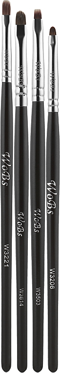 Набір пензликів для олівцевої техніки, 4 шт. - WoBs — фото N1