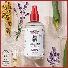 Тоник-спрей для лица с гамамелисом и формулой алоэ вера с лавандой - Thayers Alcohol-free Witch Hazel Facial Mist Toner With Aloe Vera Formula Lavender — фото N3