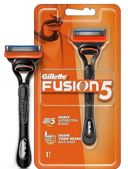 Бритва с триммером с 1 сменной кассетой - Gillette Fusion 5 — фото N1