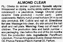 Олія для нігтів і кутикули - Silcare The Garden Of Colour Almond Clear — фото N2