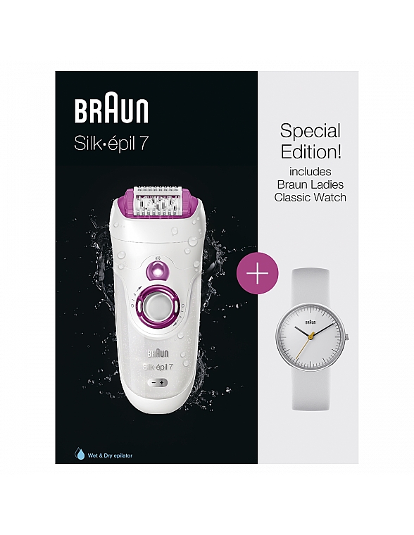 Эпилятор + подарочные женские часы - Braun SE7-521 + Watch — фото N1