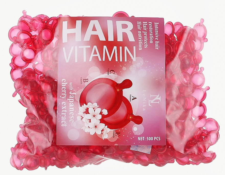 Витамины для волос с экстрактом японской вишни - LeNika — фото N2