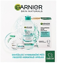 Духи, Парфюмерия, косметика Набор - Garnier Skin Naturals Hyaluronic Aloe (micellar/water/400ml + gel/50ml + mask/28g)