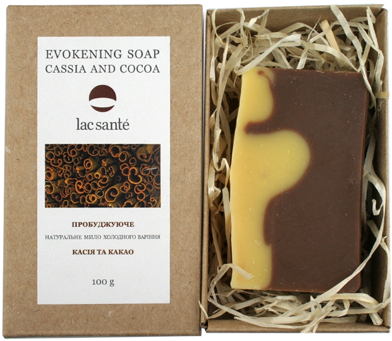 Пробуждающее мыло "Какао и Кассия" - Lac Sante Evokening Soap Cassia and Cocoa