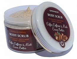 Парфумерія, косметика Скраб для тіла проти целюліту та розтягнень - Aries Cosmetics Garance Body Scrub Coffee, Caffeine & Rich Cocoa Butter