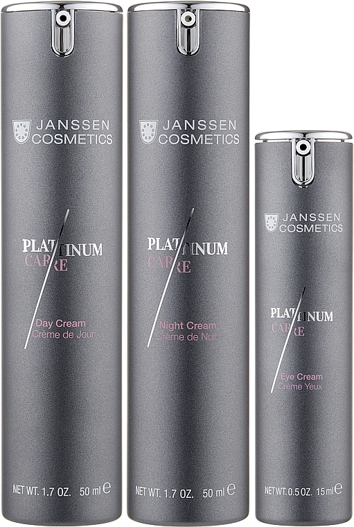 Набір - Janssen Cosmetics Platinum Care (сr/50ml + cr/50ml + eye/cr/15ml) — фото N2