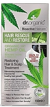 Средство для волос и кожи головы с конопляным маслом - Dr. Organic Bioactive Haircare Hemp Oil Restoring Hair & Scalp Treatment Mousse — фото N2