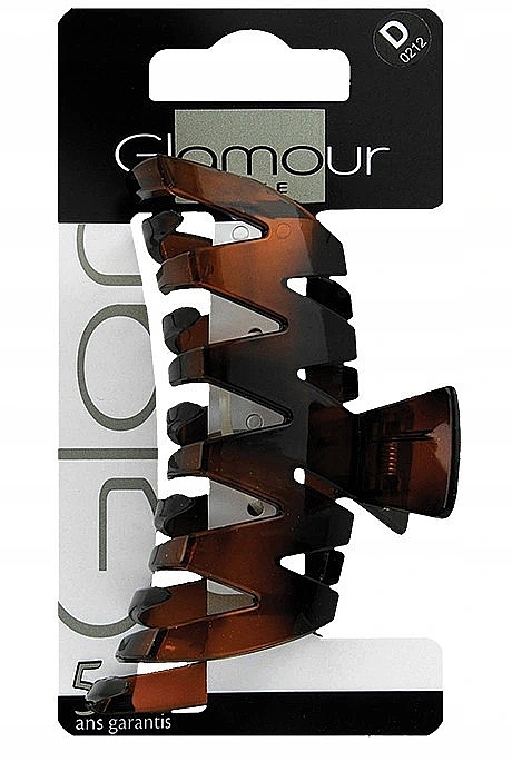 Заколка для волосся, 0212, коричнева - Glamour — фото N1
