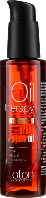 Олія для волосся і тіла - Loton Argan & Jojoba Oil — фото N1