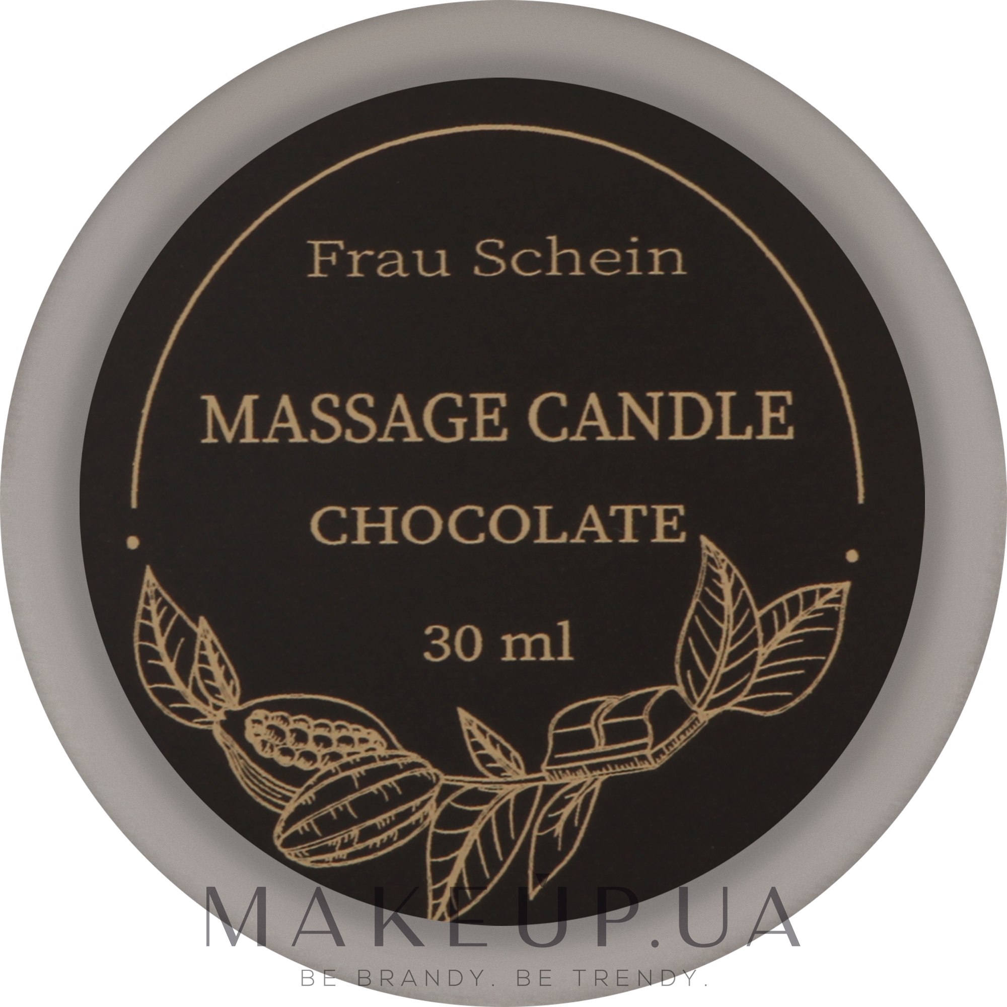 Свеча массажная для рук и тела "Шоколад" - Frau Schein Massage Candle Chocolate — фото 30ml