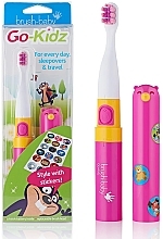 Парфумерія, косметика Електрична зубна щітка - Brush-Baby Go-Kidz Pink Electric Toothbrush