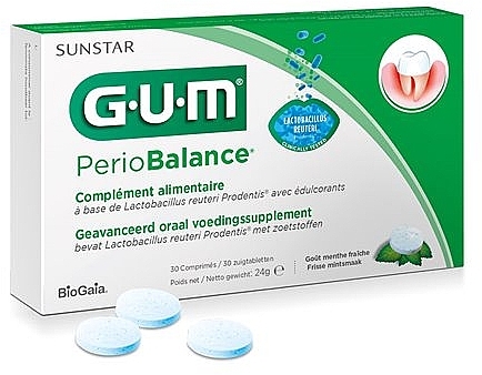 Таблетки для очищення ротової порожнини - Sunstar Gum Periobalance Prob — фото N1