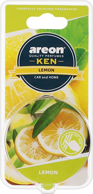 Ароматизатор повітря в блістері "Лимон" - Areon Gel Ken Blister Lemon — фото N1