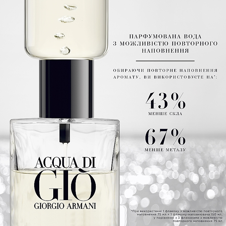 Giorgio Armani Acqua Di Gio - Парфюмированная вода (флакон-наполнитель) — фото N3