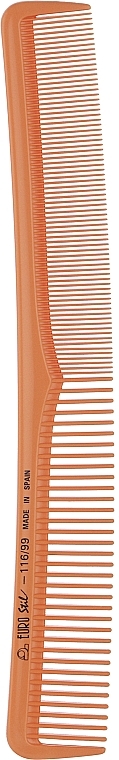 Гребень для волос мужской, оранжевый - Eurostil — фото N1