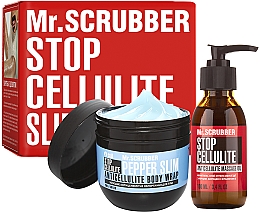 Духи, Парфюмерия, косметика Набор - Mr.Scrubber Stop Cellulite Massage Cold Pepper Slim (cr/cold/250g + oil/100ml)