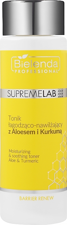 Успокаивающий и увлажняющий тоник с алоэ и куркумой - Bielenda Professional SupremeLab Tonik — фото N2