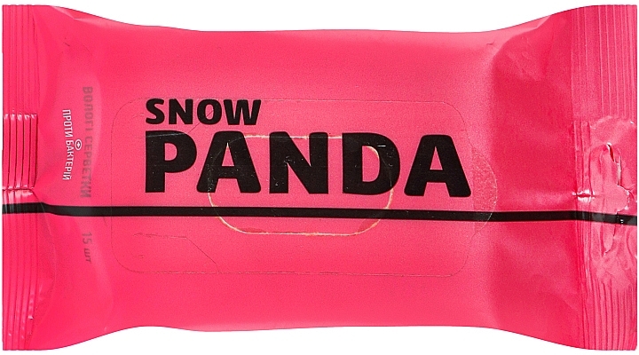 Вологі серветки для рук "Сакура", 15 штук - Сніжна панда — фото N3