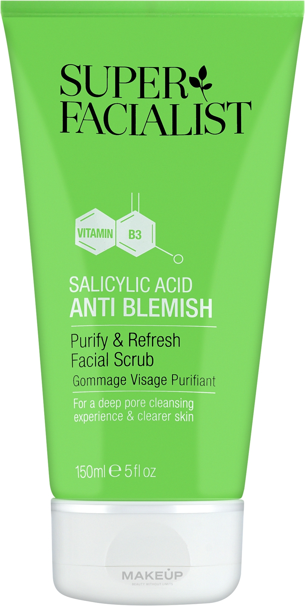 Скраб із саліциловою кислотою для обличчя - Super Facialist Salicylic Acid Anti Blemish Purify&Refresh Face Scrub — фото 150ml
