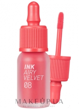Тинт для губ - Peripera Ink Airy Velvet Lip Tint — фото 08 - Pretty Orange Pink