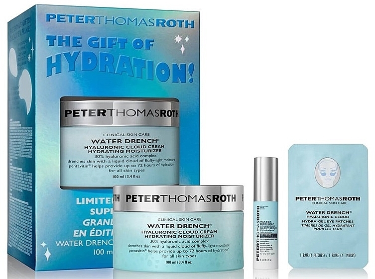 Набір - Peter Thomas Roth Hello, Hydration! (f/cr/100ml + f/ser/15ml + eye/patch/2pcs) — фото N1