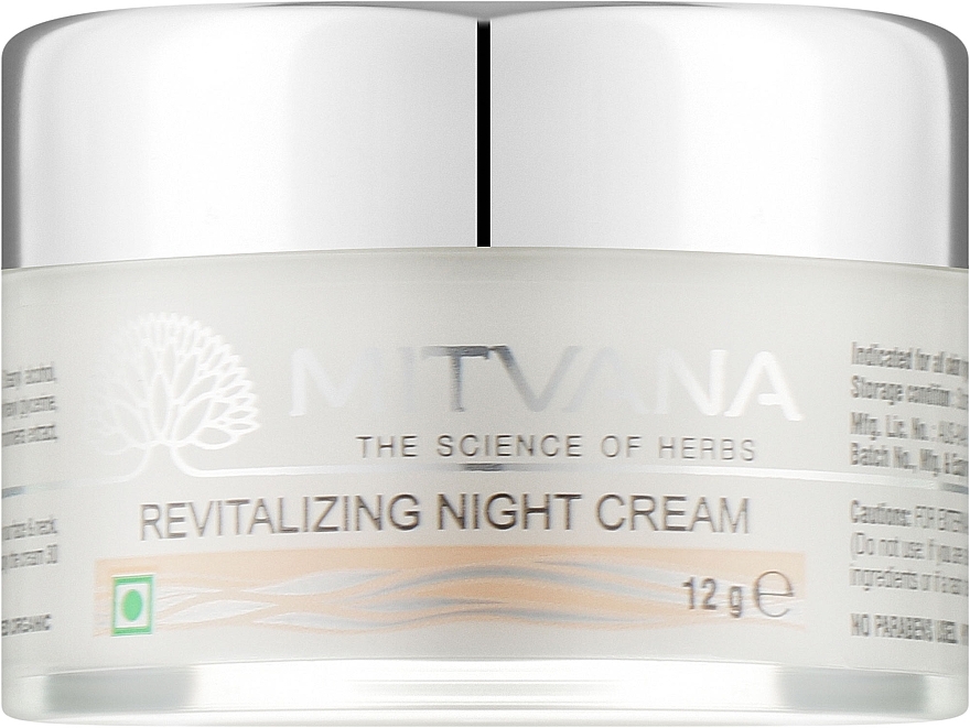 Крем для обличчя нічний відновлювальний "Екстракт мигдалю" - Mitvana Revitalizing Night Cream (міні)