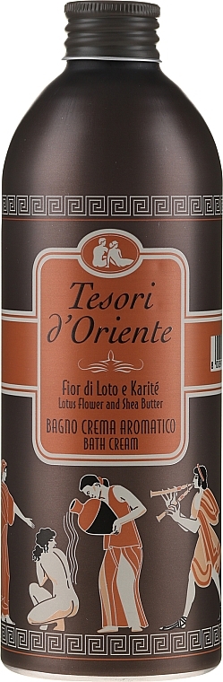 Парфюмированный крем-гель для ванны, цветок лотоса и масло ши - Tesori d'Oriente 