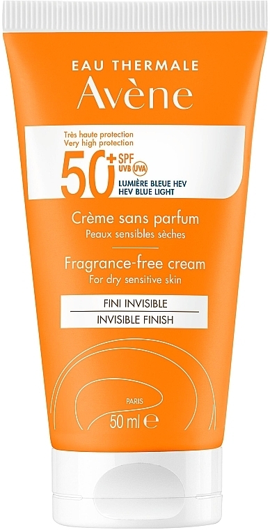 Солнцезащитный крем для сухой кожи - Avene Tres Haute Protection SPF50+ — фото N1