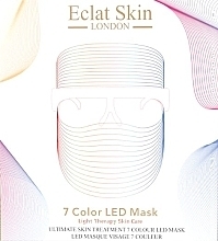 Світлодіодна лед-маска для обличчя, 7 кольорів - Eclat Skin London 7 Colour LED Mask — фото N1