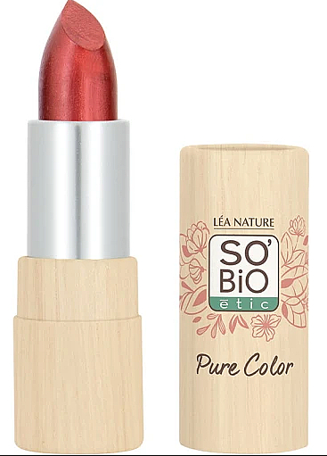 Живильна помада для губ - So'Bio Etic Pure Color Shimmery Lipstick — фото N1