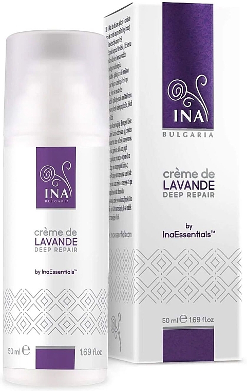 Крем для рук з органічною олією лаванди - Ina Essentials Lavender Hand Cream Deep Repair — фото N2