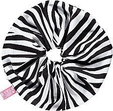Духи, Парфюмерия, косметика Резинка для волос, зебра - Styledry XXL Scrunchie Dazzle Of Zebras