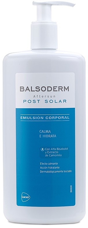 Эмульсия после загара - Lacer Balsoderm Post Solar Body Emulsion Corporal — фото N1