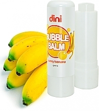 Парфумерія, косметика Гігієнічна помада "Банан" - Dini Bubble Balm Banan SPF 15