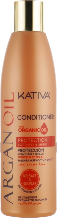 Зволожувальний кондиціонер для волосся, з олією аргани - Kativa Argan Oil Conditioner — фото N1