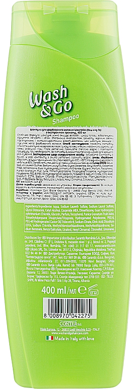 Шампунь з екстрактом граната для фарбованого волосся - Wash&Go 100 % Volume Shampoo — фото N4