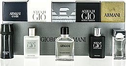 Парфумерія, косметика Giorgio Armani Travel Exclusive Set - Набір (edt/4ml + edt/4ml + edt/5ml + edt/7ml + edt/5ml)