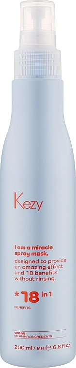 Незмивна маска-спрей 18в1 для волосся - Kezy Absolute Spray Mask — фото N1