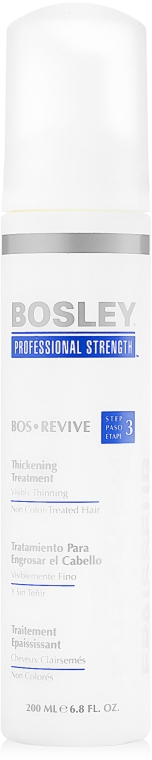 Несмываемый уход для густоты истонченных неокрашенных волос - Bosley BosRevive Thickening Treatment — фото N2