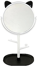 Зеркало с подставкой и ушками, черно-белое - Inter-Vion — фото N1
