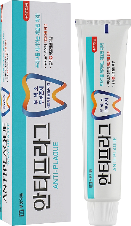Зубна паста з ксилітом проти нальоту - Bukwang Antiplaque Toothpaste — фото N2