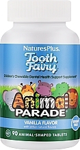 Дитячі жувальні таблетки-пробіотик для здоров'я зубів - NaturesPlus Animal Parade Tooth Fairy Chewable — фото N1