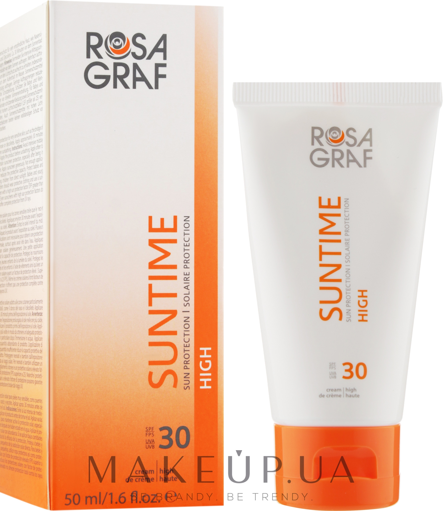 Солнцезащитный крем - Rosa Graf Suntime Sun Protection High SPF30 — фото 50ml