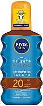 Парфумерія, косметика Олія-спрей сонцезахисний для засмаги "Захист і засмага" SPF 20 - Nivea Sun Care Protection Spray