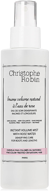 Спрей для волос с экстрактом розы - Christophe Robin Instant Volumizing Mist with Rose Water — фото N1