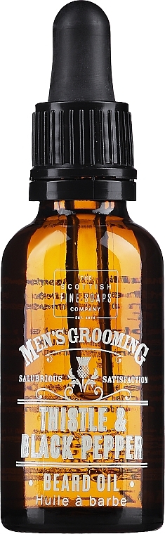 Олія для бороди - Scottish Fine Soaps Men's Thistle & Black Pepper Beard Oil — фото N1