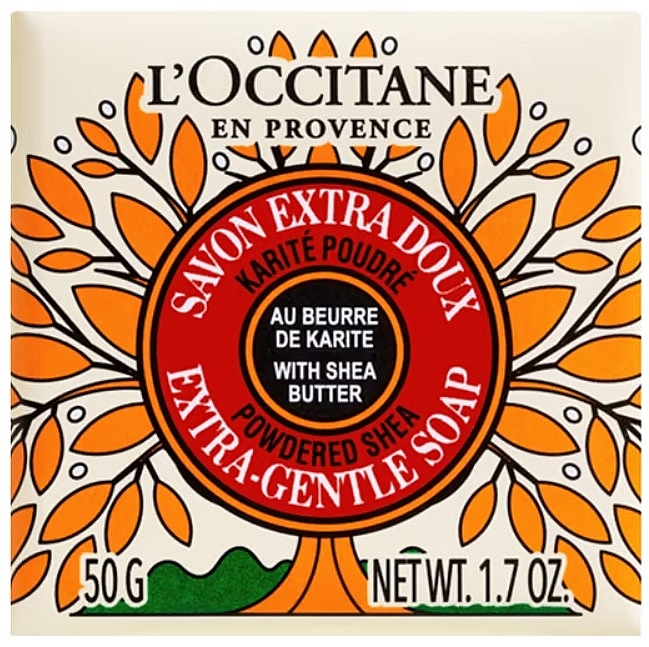 Мыло с маслом ши и оливковым маслом - L'Occitane Powdered Shea Extra-gentle Soap — фото N1