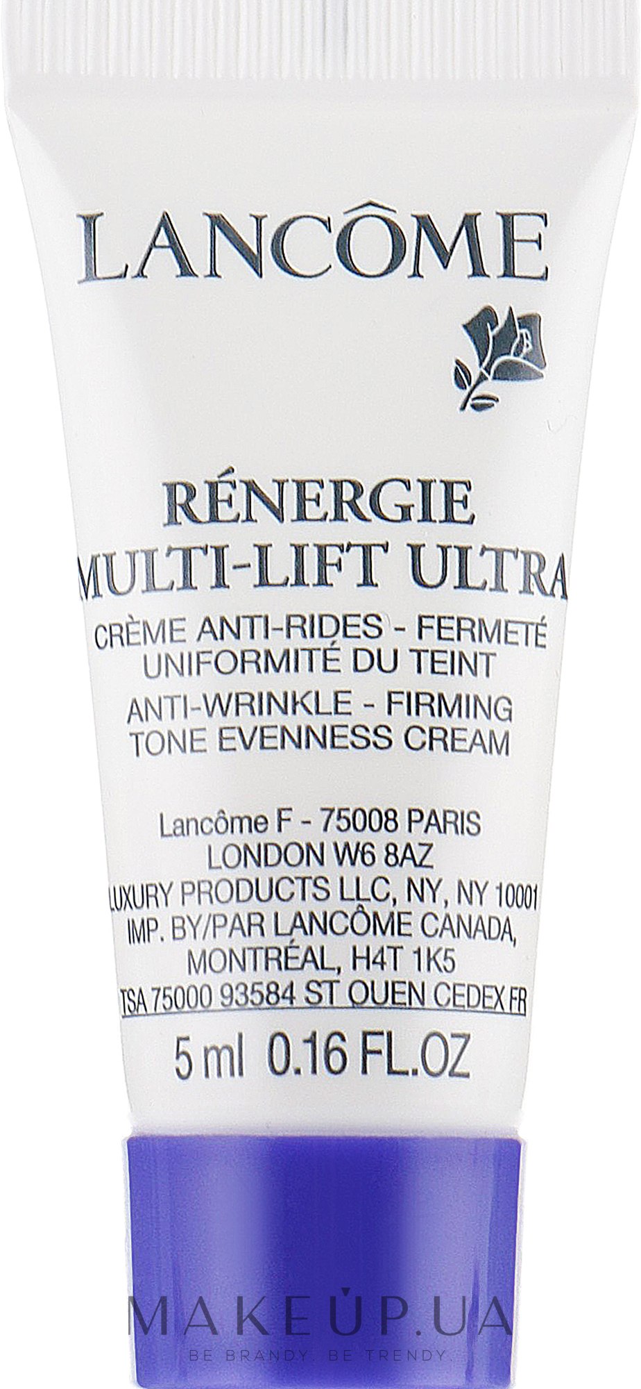 Крем для обличчя - Lancome Renergie Multi-Lift Ultra Full Anti-Wrinkle Firming Tone Evenness Cream (пробник) — фото 5ml