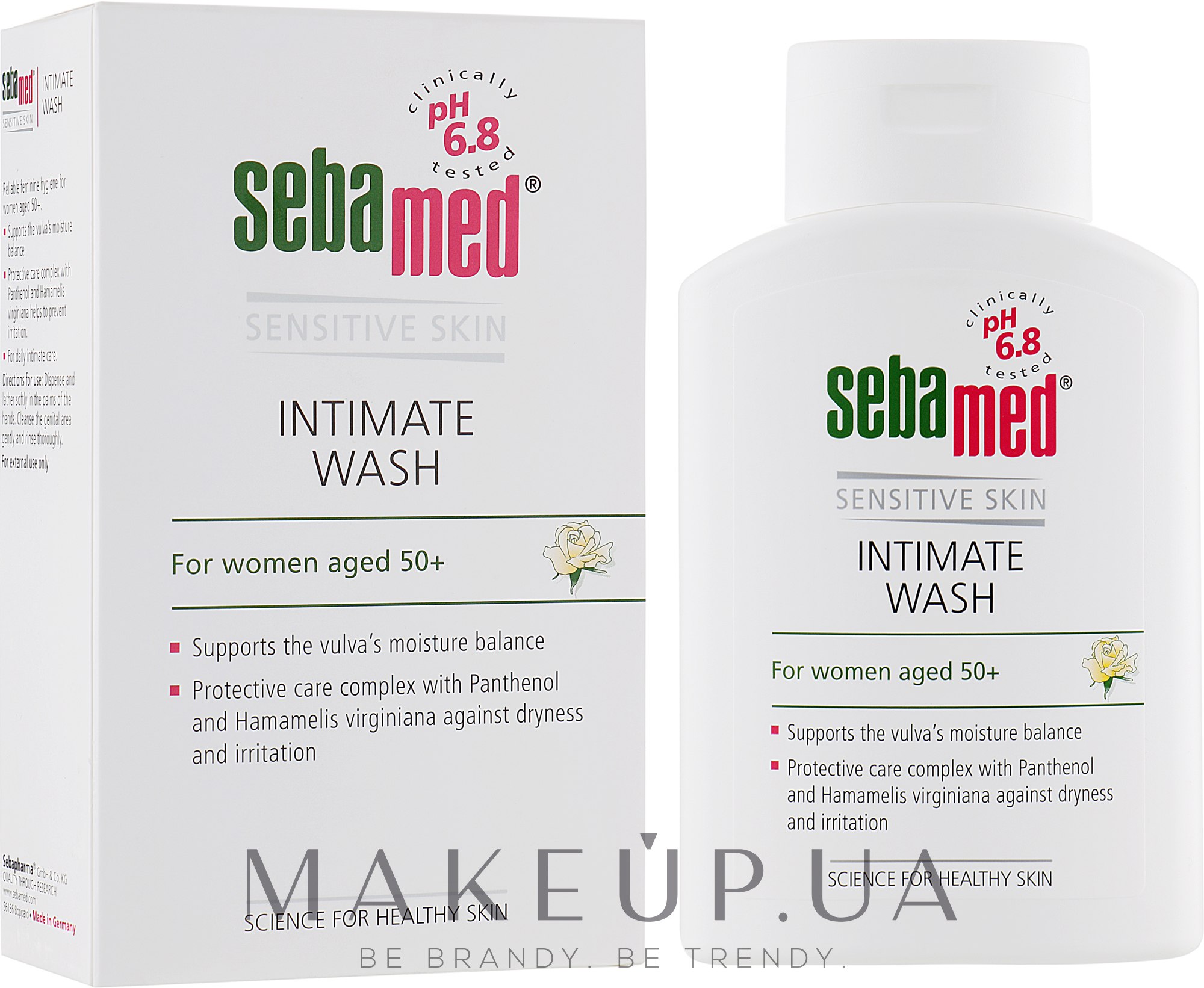 Емульсія для інтимної гігієни в період менопаузи pH6,8 - Sebamed Sensitive Skin Intimate Wash — фото 200ml